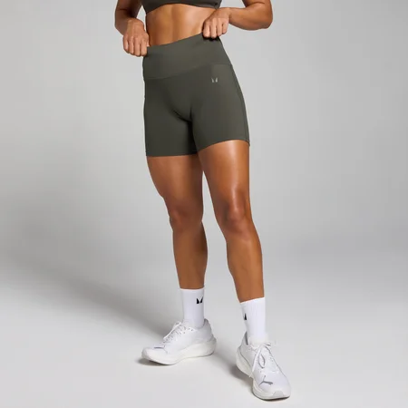 MP Women's Tempo High Waisted Shorts – Mörkgrå