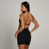 MP Women's Tempo Halterneck Open Back Sports Bra – Black