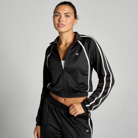 MP Women's Tricot Track Jacket – Svart/Vit