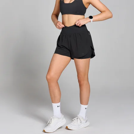 MP Women's Velocity Pleated Running Short – Black