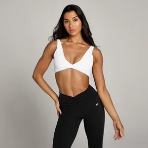 MP Women's Tempo Twist Front Sports Bra – White - Size XS