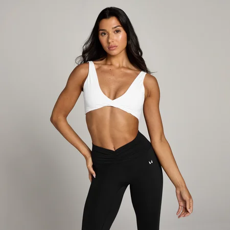 MP Women's Tempo Twist Front Sports Bra – White