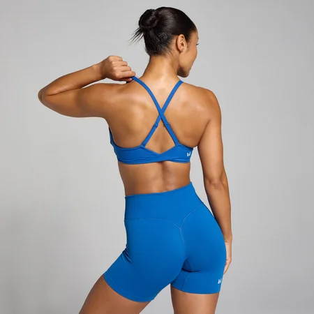 MP Women's Tempo Twist Back Sports Bra – Blå