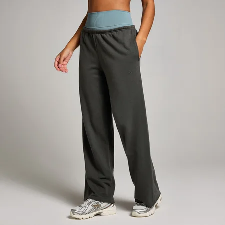 MP Women's Tempo Mid-Rise Straight Leg Joggers – Mörkgrå