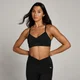 MP Women's Tempo Ruched Front Sports Bra – Black