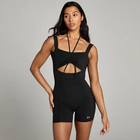 MP Women's Studio Gathered Bodysuit – Black