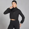 MP Women's Velocity Slim Fit Cropped Windbreaker – Black