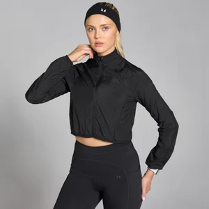 MP Women's Velocity Slim Fit Cropped Windbreaker – Black - Size S