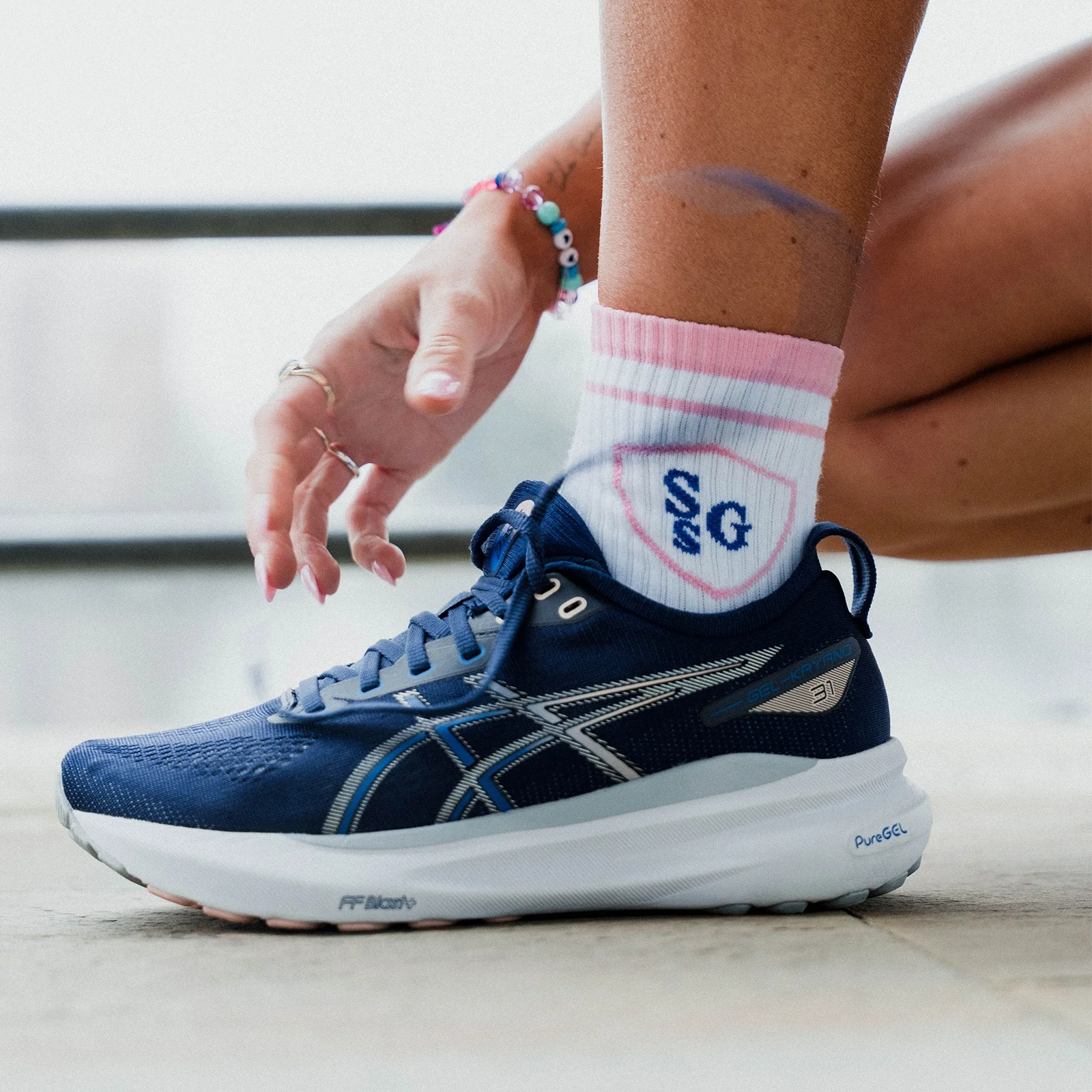 MP Strong Girl Society Crew Socks (1-pack) – White - UK 2-5 Bild 1