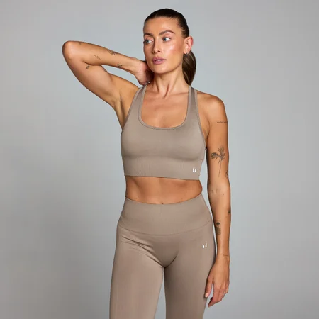 MP Women's Shape Seamless Sports Bra – Light Taupe