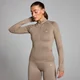 MP Women's Shape Seamless Zip Through Jacket – Light Taupe
