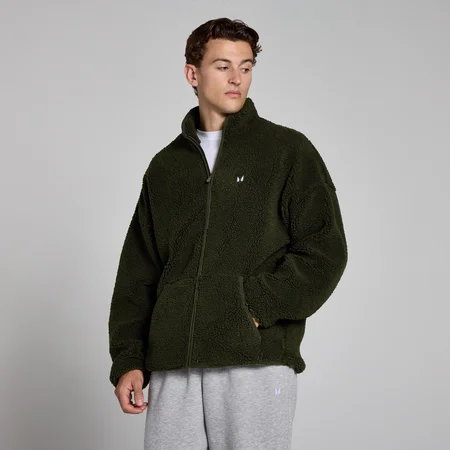 MP Men's Borg Full Zip – Grön
