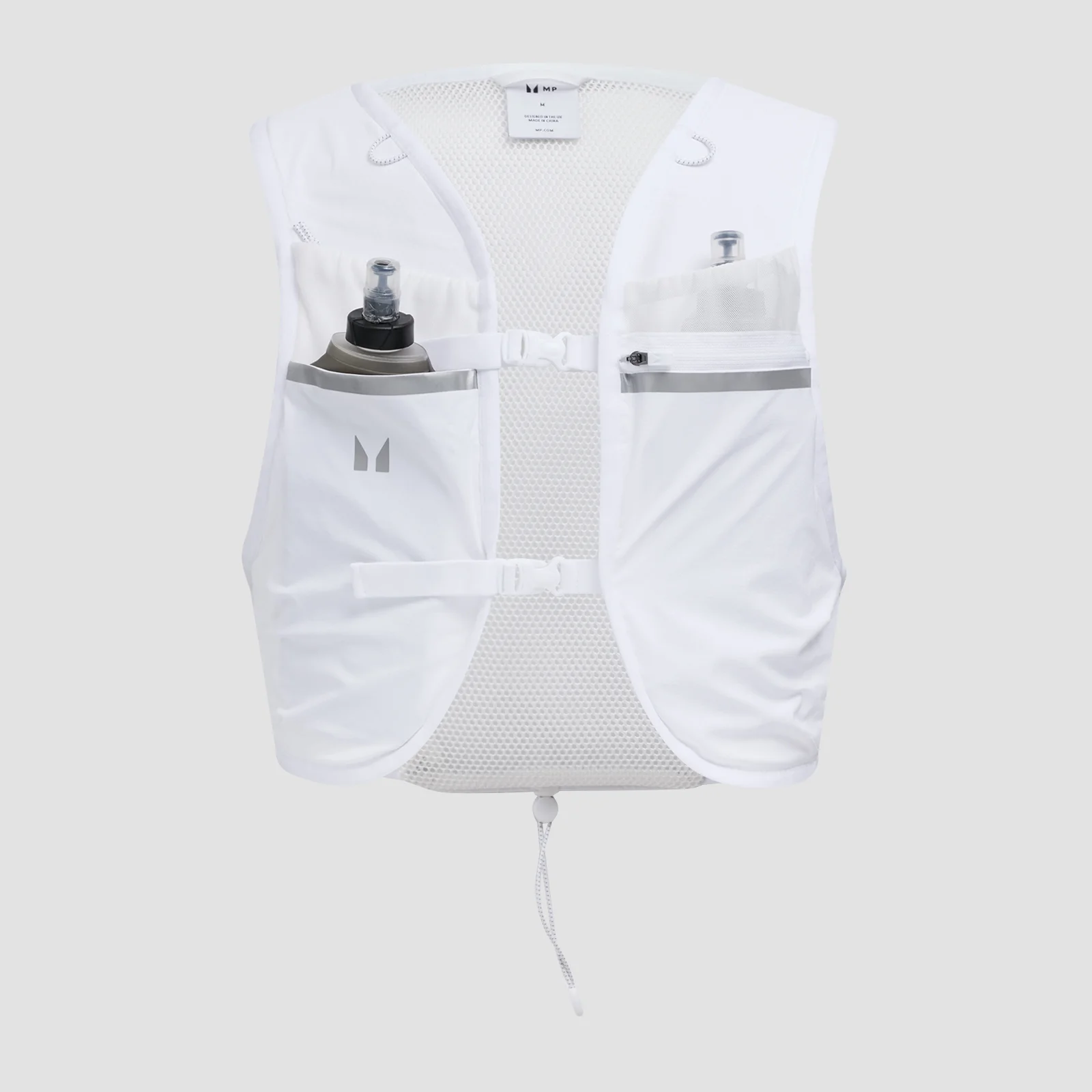 MP Hydration Vest & 2 mjuka flaskor för löpning i ett paket - White - S Bild 1