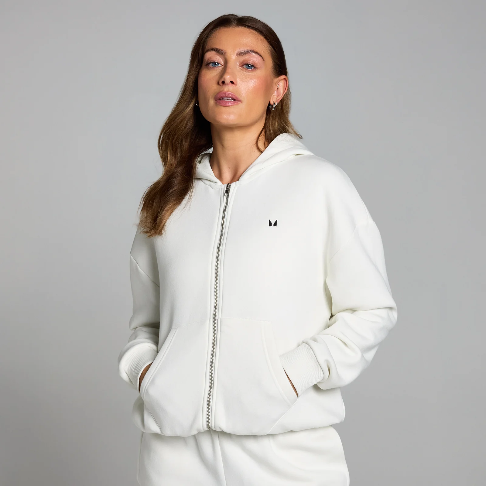 MP Women's Basics Zip Through Hoodie – Cloud - XS Bild 1