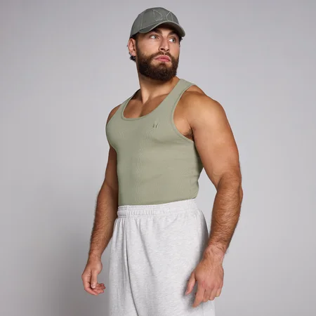 MP Men's Ribbed Muscle Fit Tank – Deep Sage