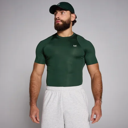 MP Men's Training Short Sleeve Baselayer – Dark Emarld