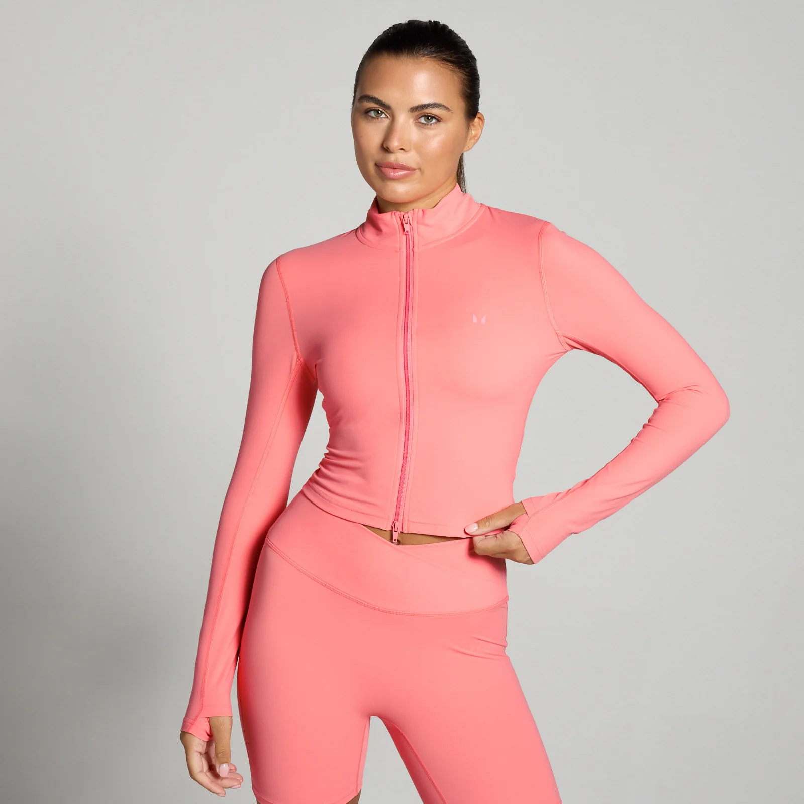 MP Women's Tempo Cropped Jacket – Coral Pink - XS Bild 1