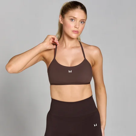 MP Women's Tempo Strappy Back Sports Bra – Chocolate