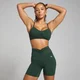 MP Women's Tempo Ruched Front Sports Bra – Dark Emerald