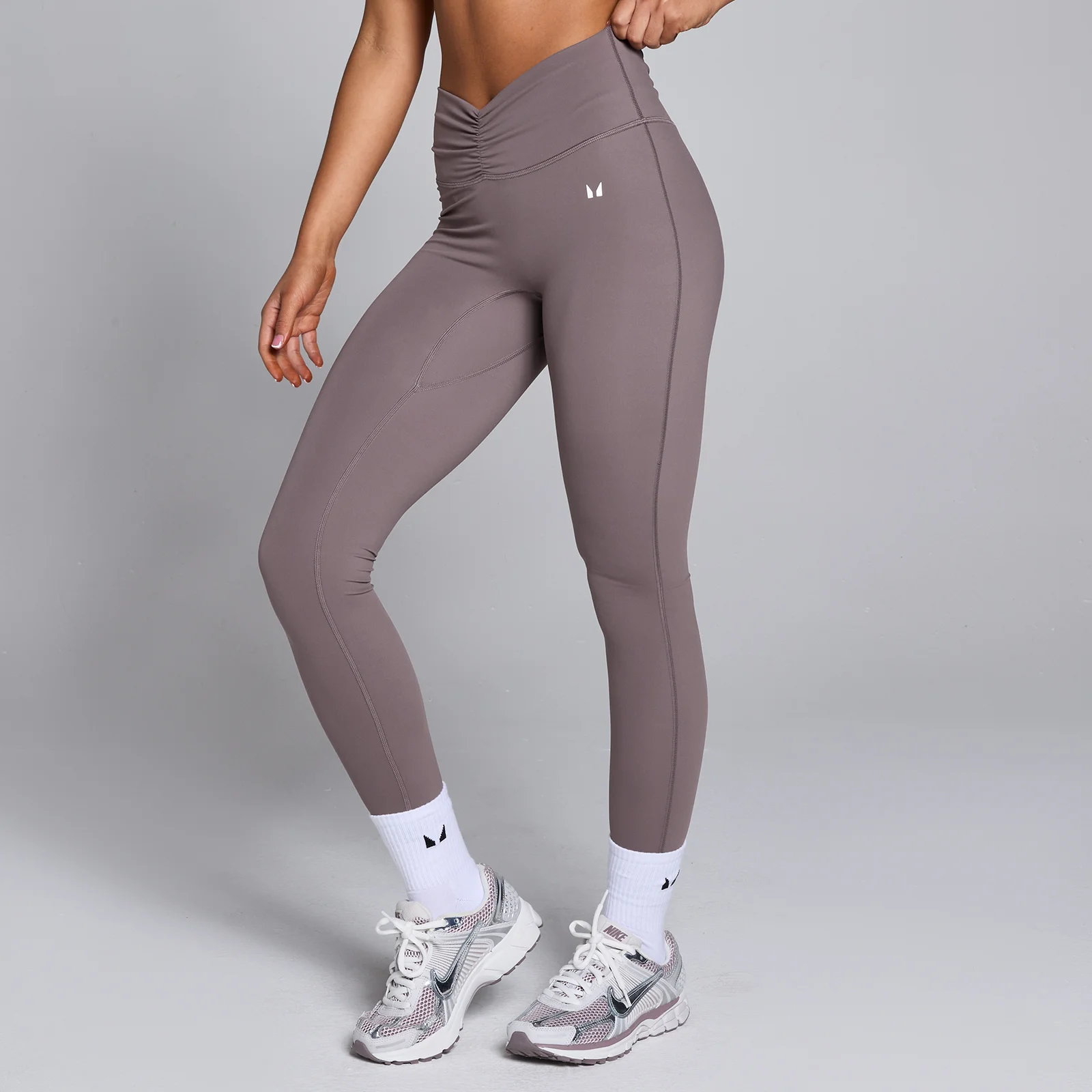 MP Women's Tempo Ruched Front Leggings – Mocka - L Bild 1