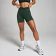 MP Women's Tempo Ruched Front Shorts – Dark Emerald