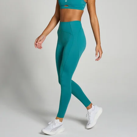 MP Women's Tempo Ultra Curved Seam Leggings – Aqua Teal