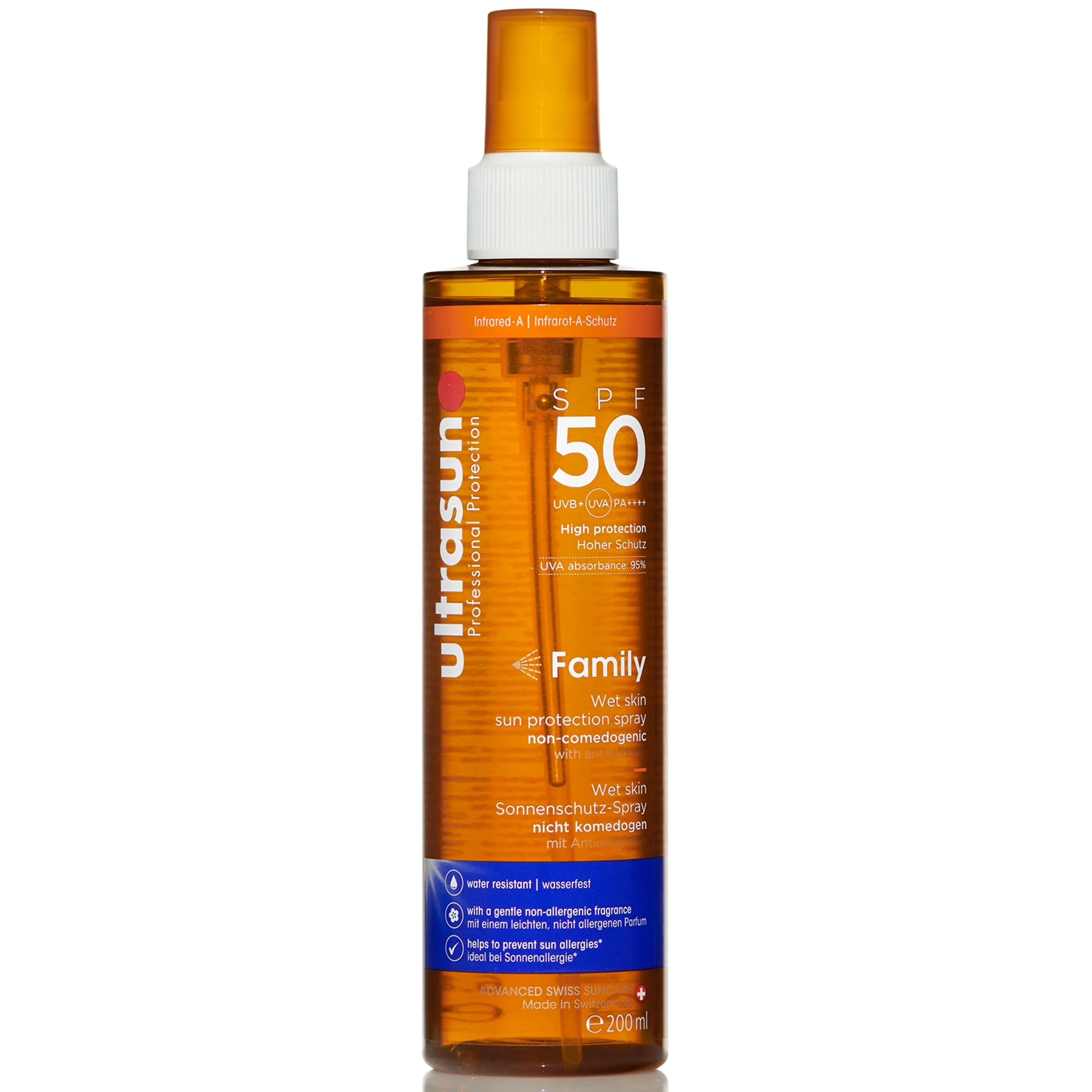Ultrasun Family Wet Skin Spray SPF50 200ml Bild 1