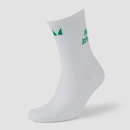 MP Graphic Running Socks – White