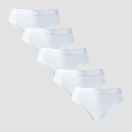 MP Women's Mid Rise Bikini Brief (5-pack) – White