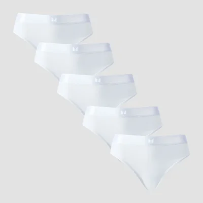 MP Women's Mid Rise Bikini Brief (5-pack) – White - M Bild 6