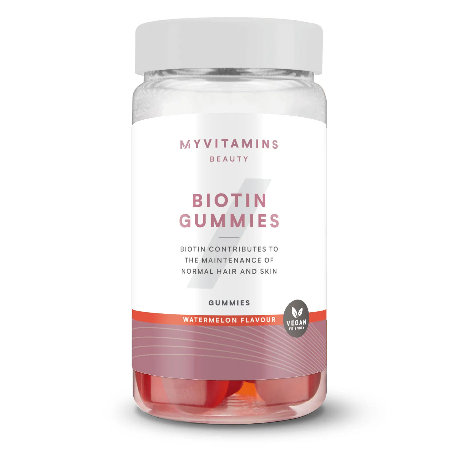 Mjuka tabletter med biotin - 60gummies - Vattenmelon Bild 1