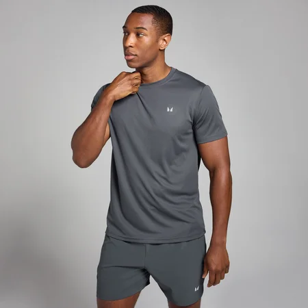 MP Men's Active Grid Training T-Shirt –Dark Grey