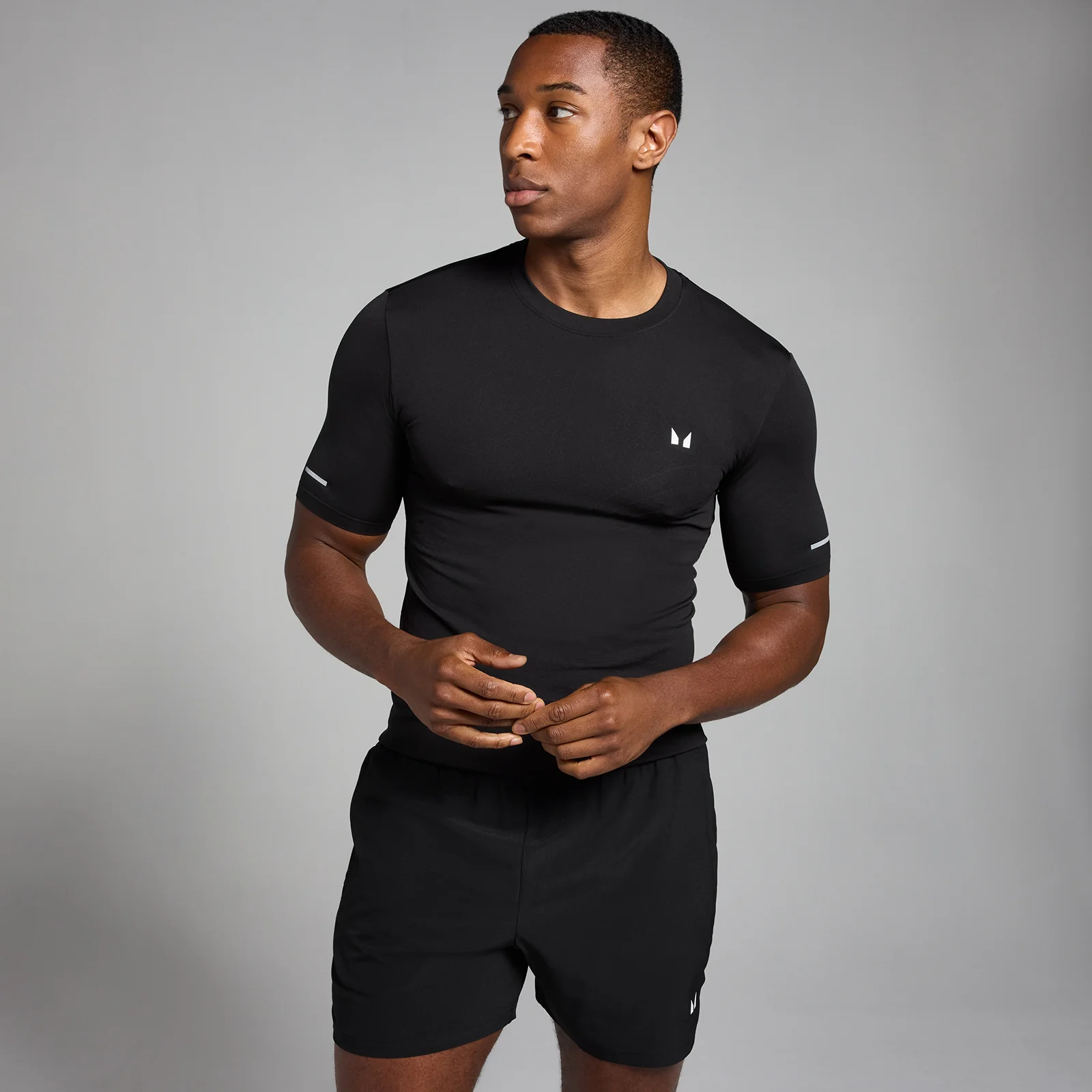MP Men's Active Seamless Printed T-Shirt – Black - XS Bild 1