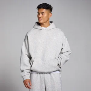 MP Men's Rest Day Oversized Hoodie – Light Grey Marl - Size M