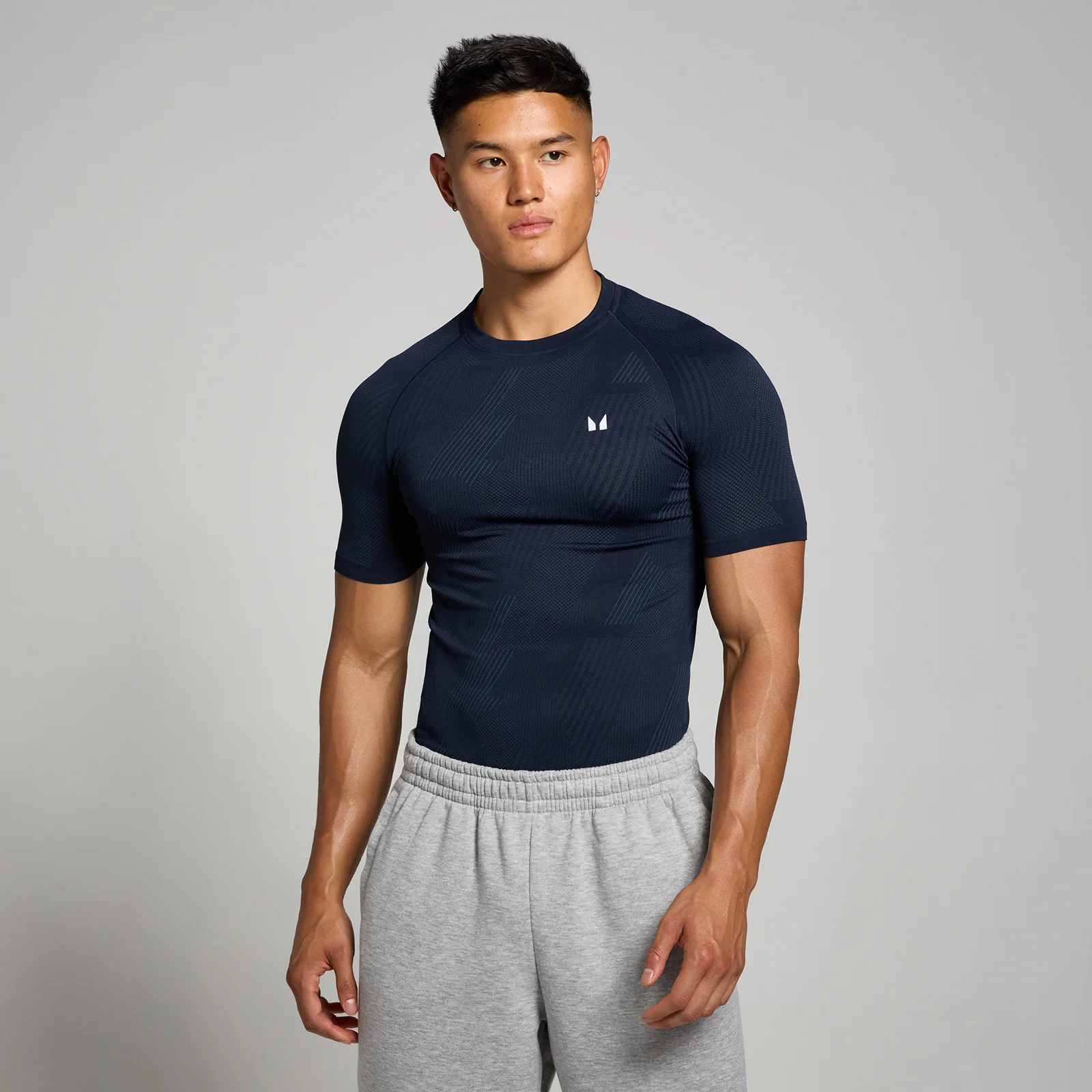 MP Men's Tempo Pillar Graphic Seamless T-Shirt – Navy - XL Bild 1