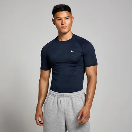 MP Men's Tempo Pillar Graphic Seamless T-Shirt – Navy
