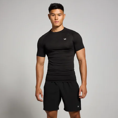 MP Men's Tempo Pillar Graphic Seamless T-Shirt – Black