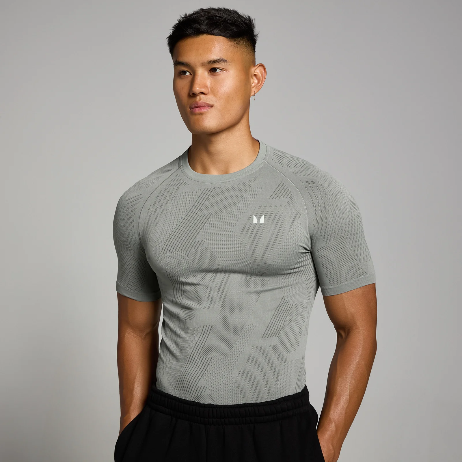 MP Men's Tempo Pillar Graphic Seamless T-Shirt – Storm - XXL Bild 1