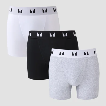 MP Men's Boxers (3-pack) – Svart/Vit/Grå