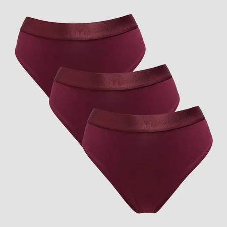 MP Women's Mid Rise Bikini Brief (3-pack) – Vinröd