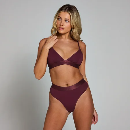 MP Women's V-neck Bralette – Vinröd