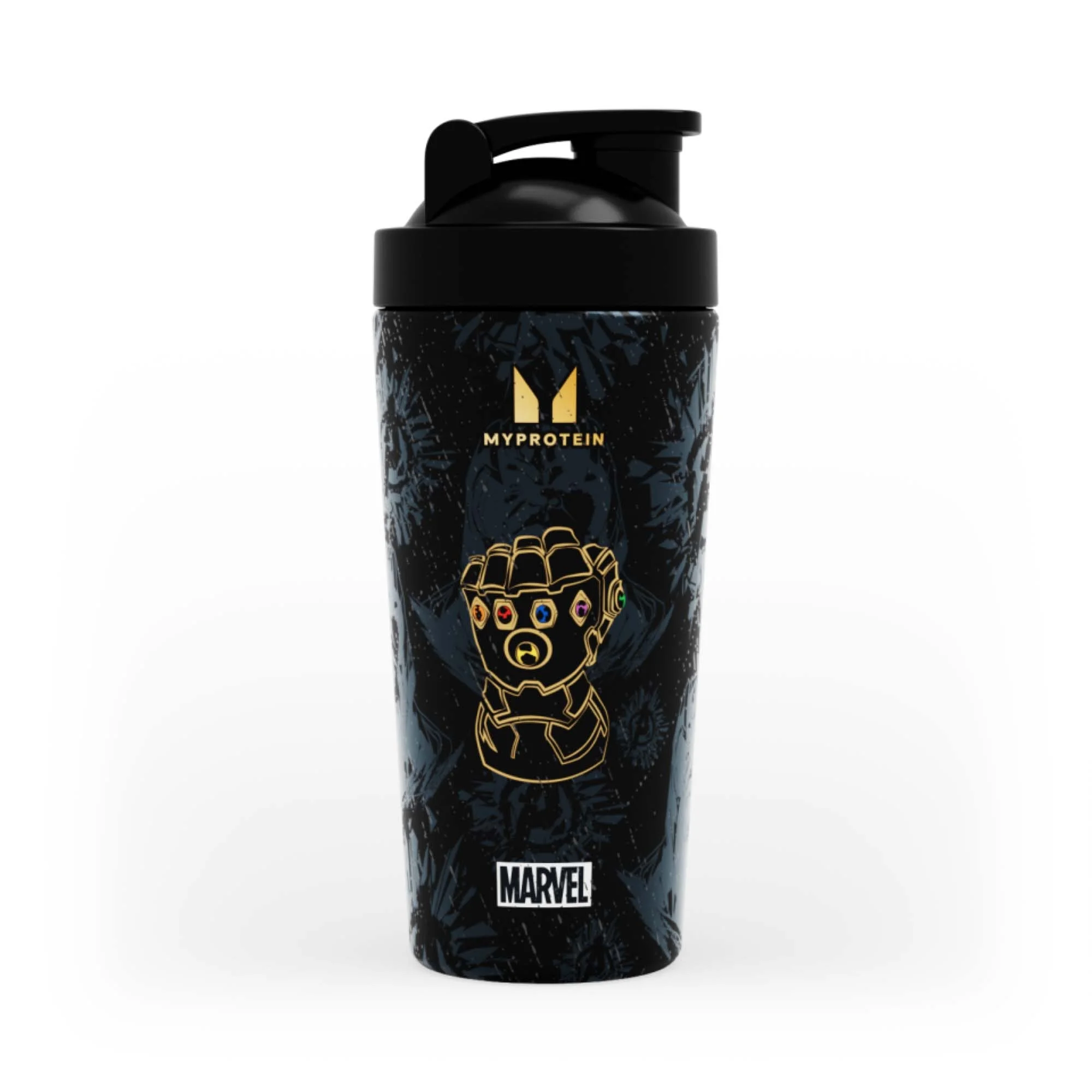 Myprotein Thanos Recycled Metal shaker – Black Bild 1