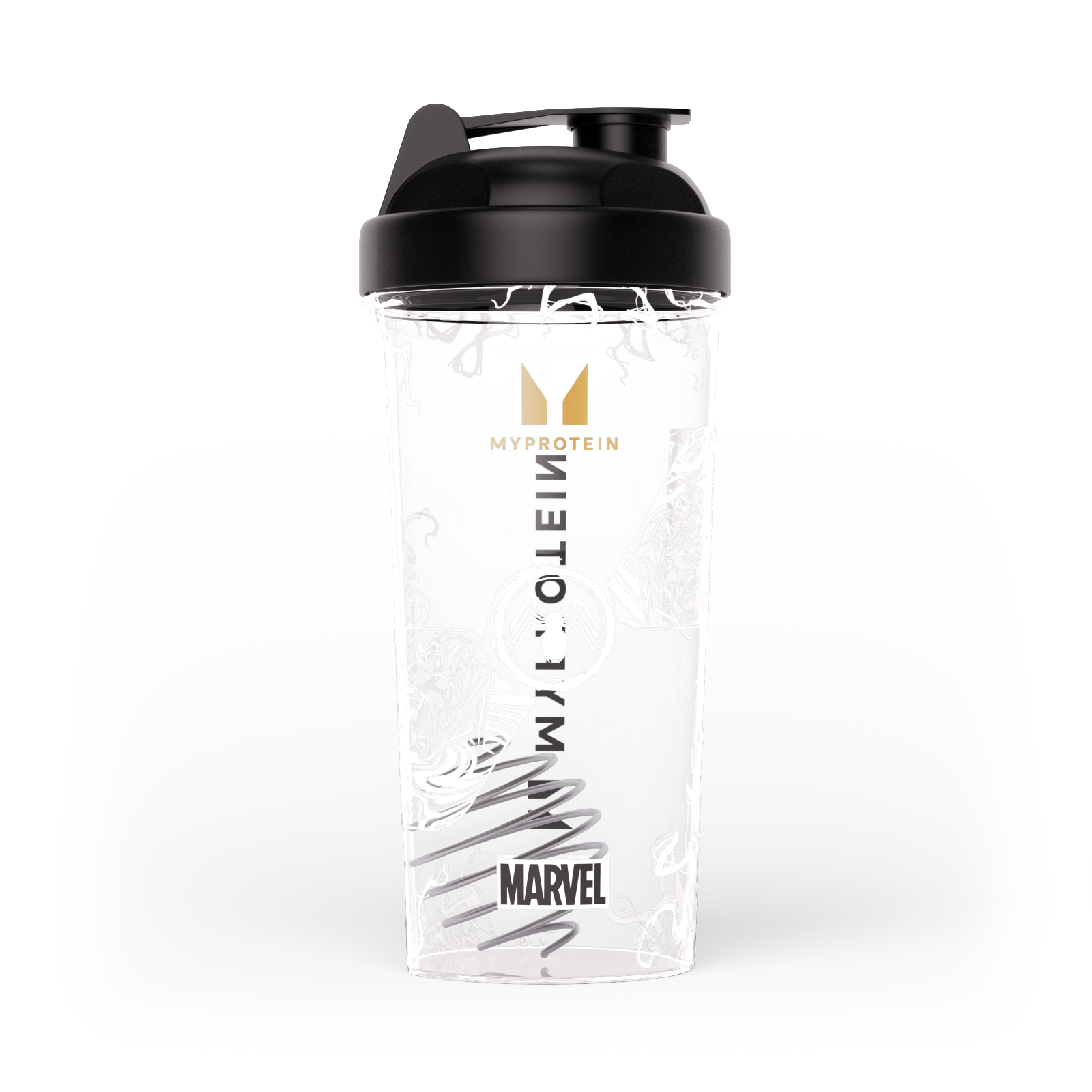 MARVEL Venom Plastic Shaker – Transparent/svart Bild 1