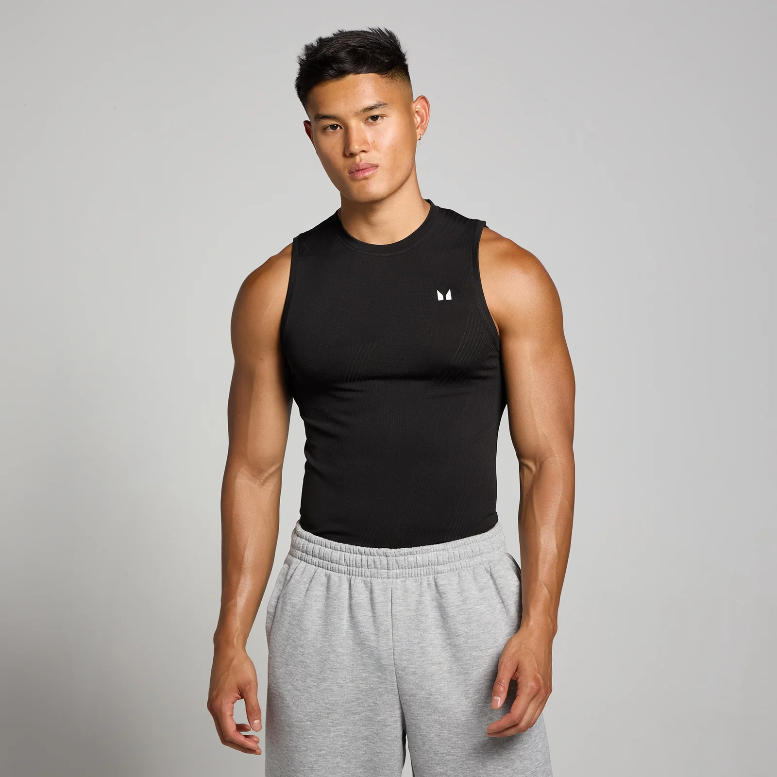 MP Men's Tempo Pillar Graphic Seamless Tank – Black - XS Bild 1