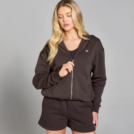 MP Women's Basics Zip Through Hoodie – Chocolate