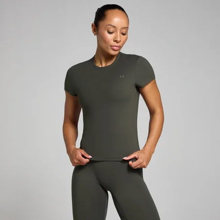 MP Women's Tempo Body Fit Short Sleeve T-Shirt – Mörkgrå