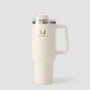 Myprotein Metallflaska med Sidohandtag och Sugrör 1200ml - Natural Cream