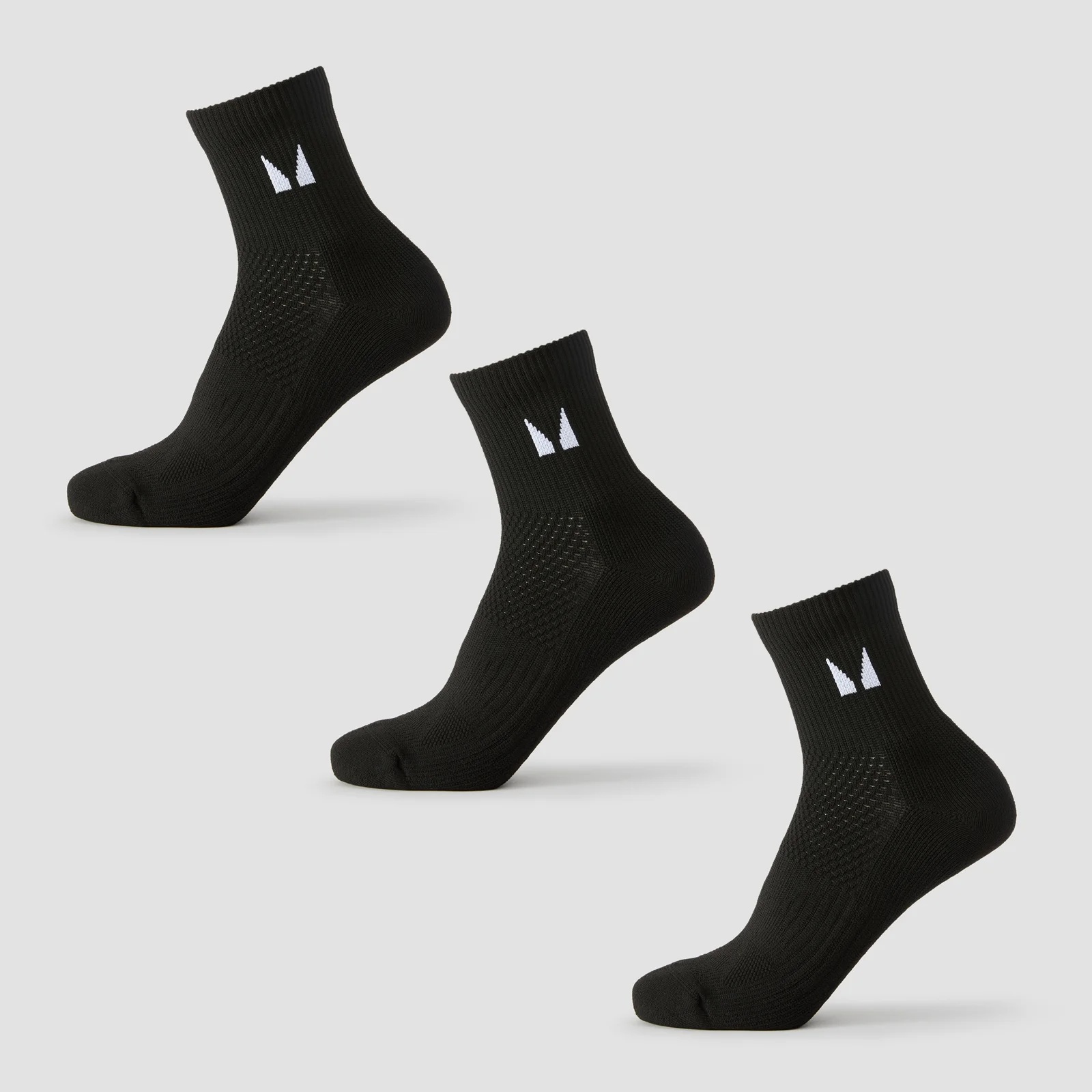 MP Running Ankle Socks (3-pack) – Svart - UK 2-5 Bild 1