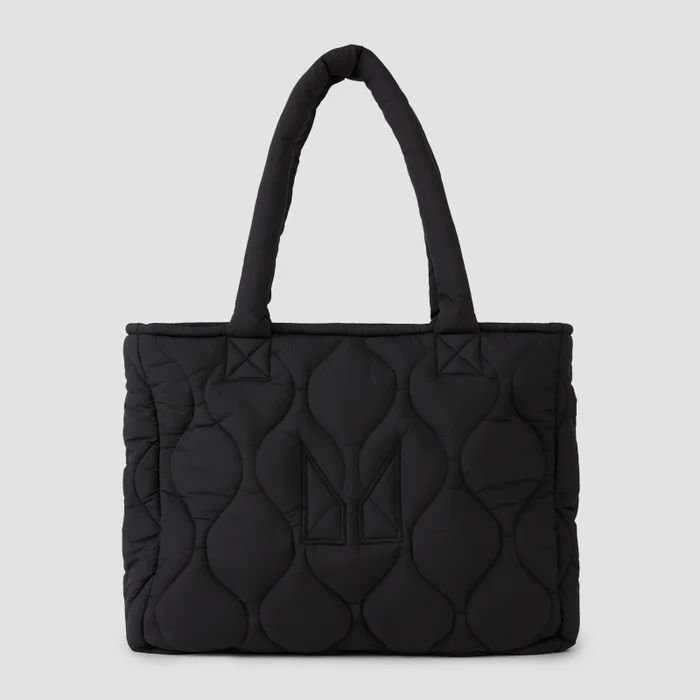 MP Quilted Padded Tote Bag – Svart