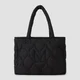MP Quilted Padded Tote Bag – Svart